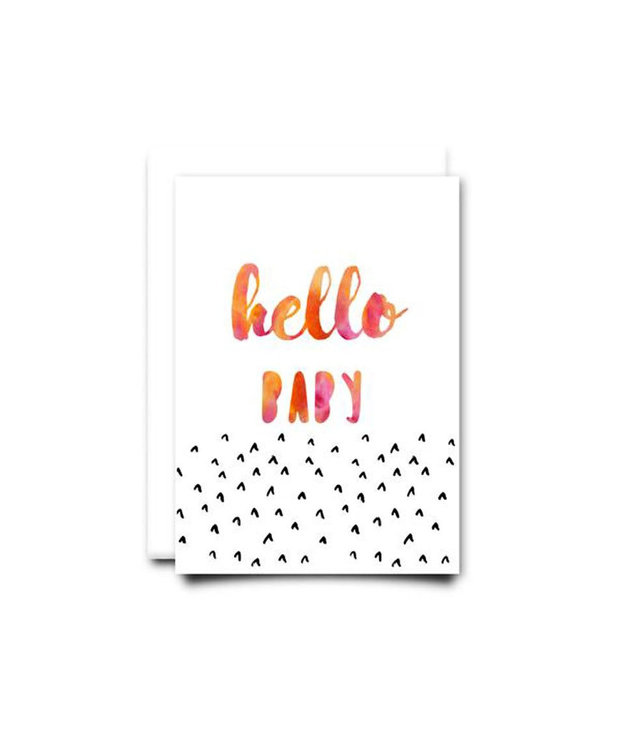 Hello Baby Pink - Card