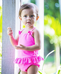 Ivy Frill Swimsuit with Bows