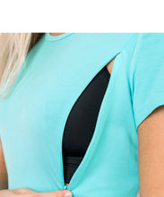 Active Workout Nursing Tee - Mint