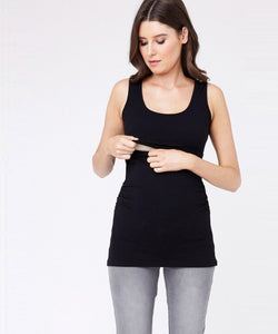Ali Up/Down Nursing Tank - Black