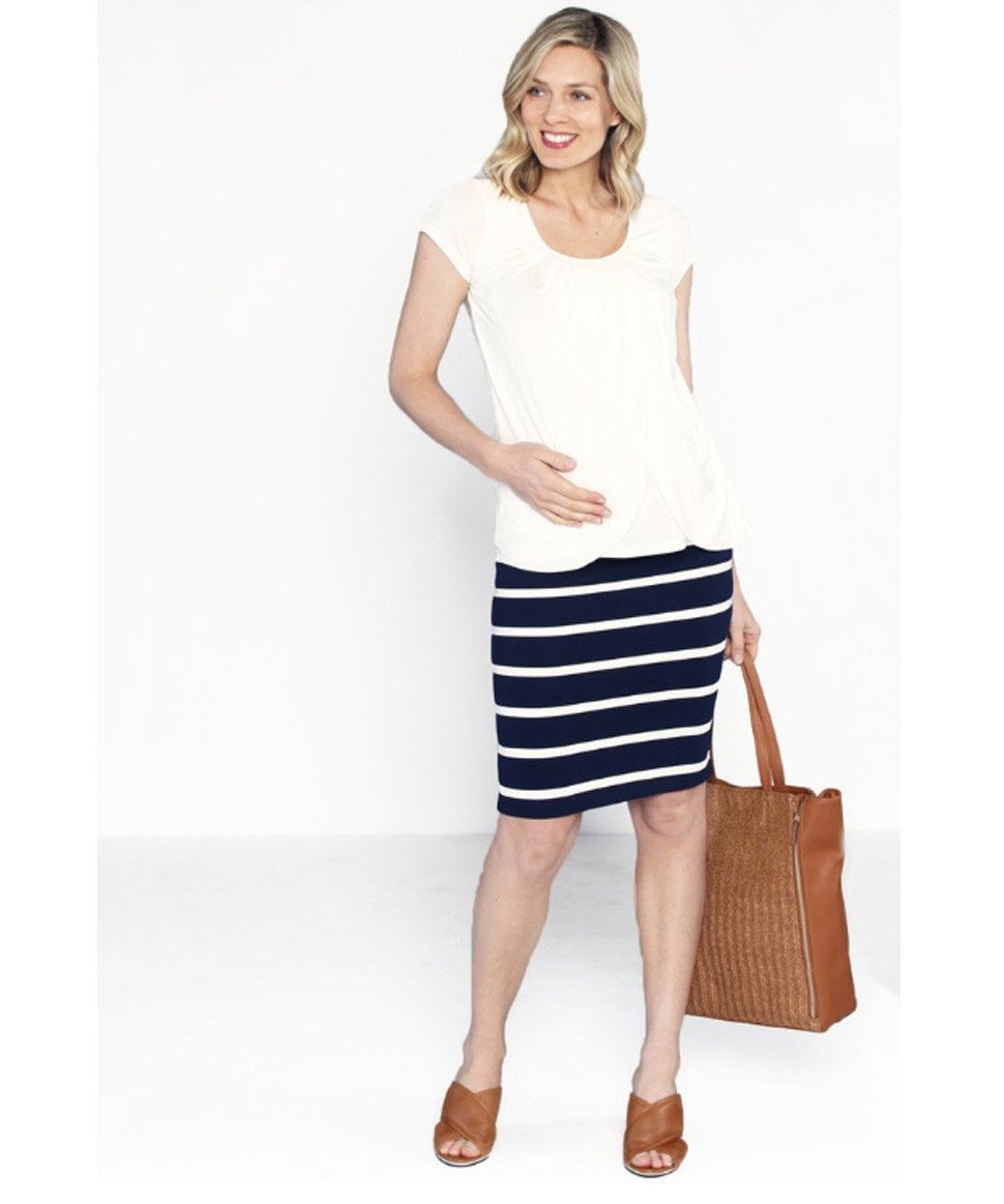 Angel Nautical Maternity Skirt