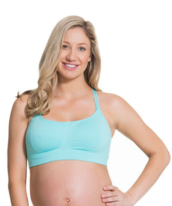 Nursing & Maternity Seamless Bra Cotton Candy - Aqua