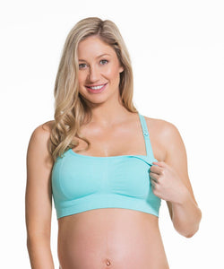 Nursing & Maternity Seamless Bra Cotton Candy - Aqua