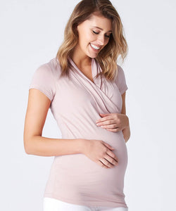 Aria Nursing Top in Ballet Pink