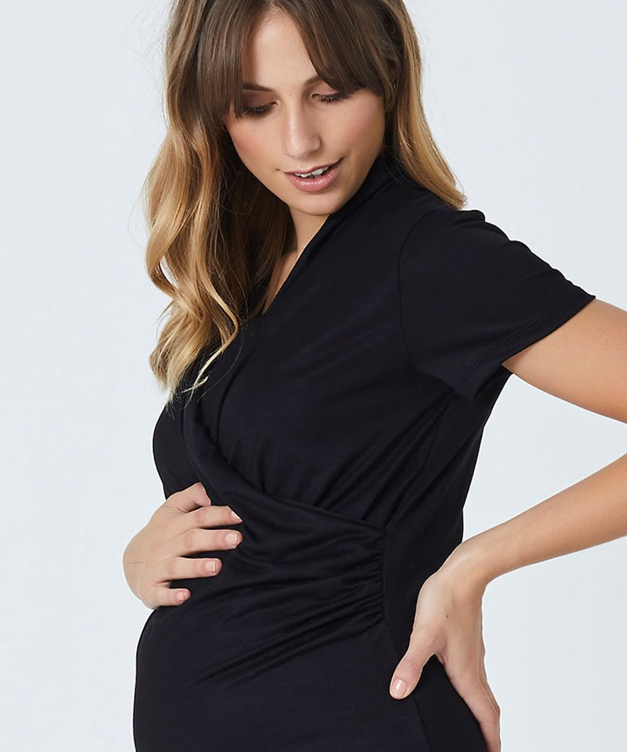 Aria Nursing Top in Black