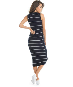 BAE the label - Parisian Stripe Midi Dress