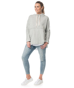 Wonderwall Hoodie Grey Marle by BAE