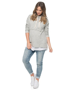 Wonderwall Hoodie Grey Marle by BAE