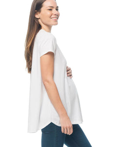 Rockabye Maternity Tee by Bae in White
