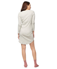 Until Tomorrow Henley Dress in Grey Marle