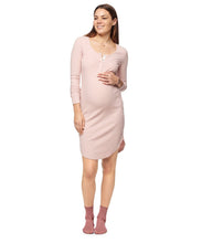 Until Tomorrow Henley Dress in Pink