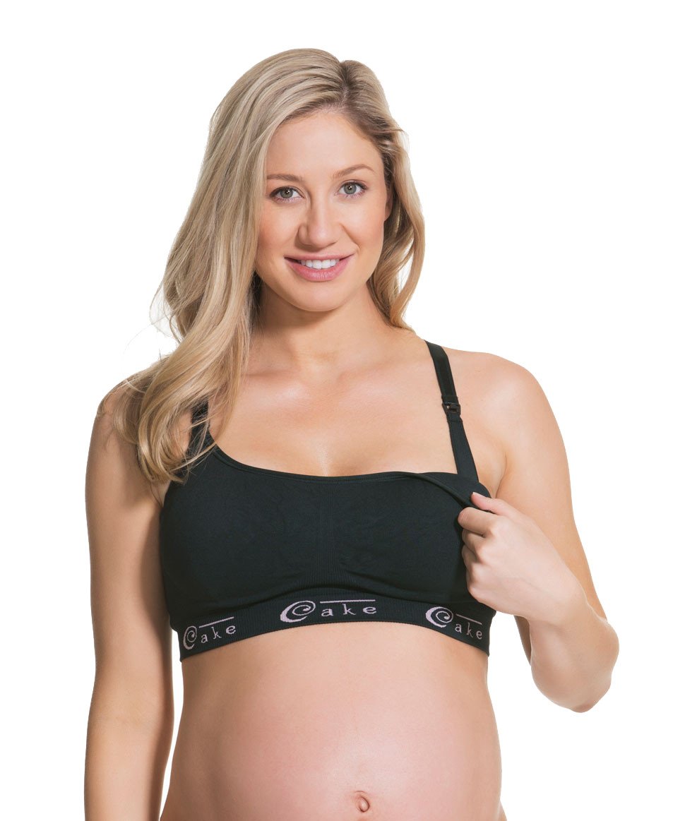 Nursing & Maternity Seamless Bra Cotton Candy - Black