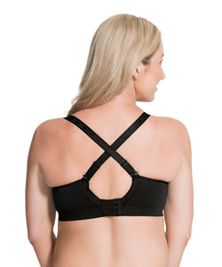 Sugar Candy Seamless Nursing Bra Larger Cups - Black