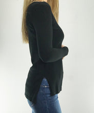 Knitted Maternity Tunic Long Sleeve - Black