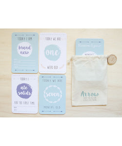 Twin Arrow Collection Baby Milestone Cards