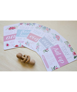 Floral Collection Baby Milestone Cards