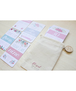 Floral Collection Baby Milestone Cards