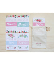 Twin Floral Collection Baby Milestone Cards