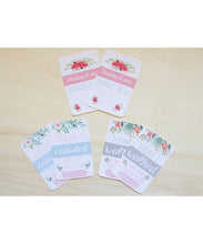 Twin Floral Collection Baby Milestone Cards