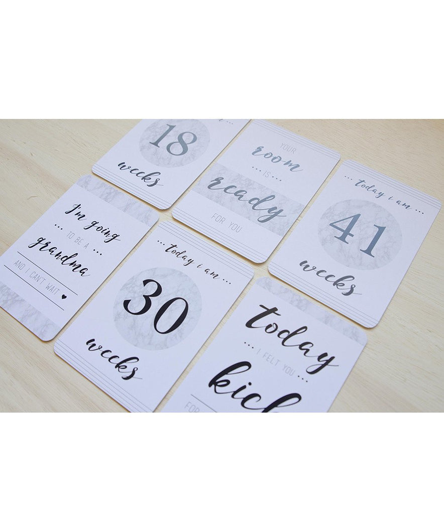 Minimalist Collection Pregnancy Milestone Cards
