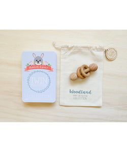Twin Woodland Collection Baby Milestone Cards