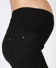 Bobbi Distressed Maternity Stretch Drill Super Skinny Jean