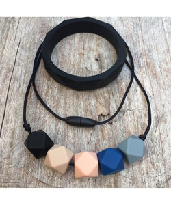 Denim Dreams Necklace and Bangle Set