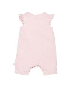 Aloha Cockatoo Romper in Soft Pink