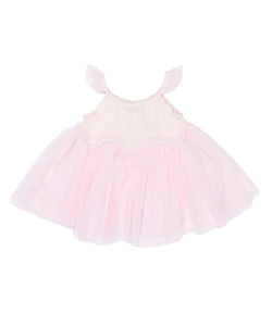 Dazzle Tulle Dress in Shell Pink