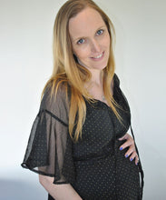 Thebe Dress in Black & Gold
