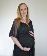 Thebe Dress in Black & Gold