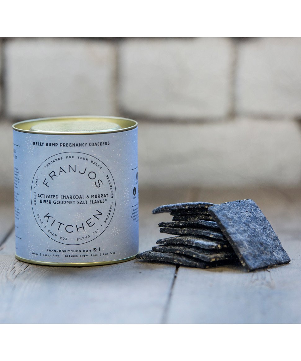 Franjos Kitchen Pregnancy Crackers Activated Charcoal