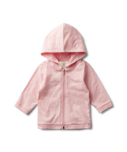 Hooded Jacket Pretty Pink Fleck