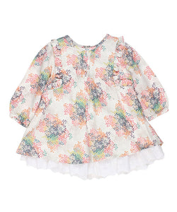 Baby Girl Ebony L/S Frill Dress