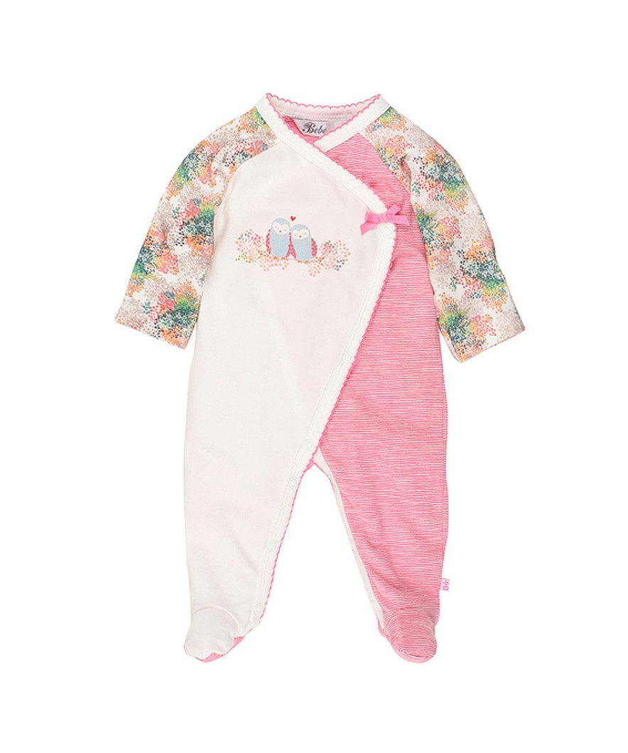 Baby Girl Ebony L/S Wrap Romper