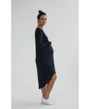 Legoe Grammar Maternity and Nursing Dress in Navy