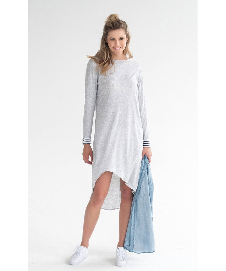 Legoe Grammar Maternity and Nursing Dress in Grey