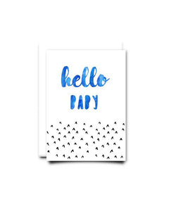 Hello Baby Blue - Card