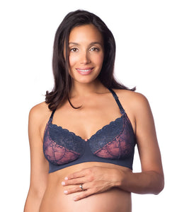 Hotmilk Temptation Mood Indigo Flexiwire Nursing Bra