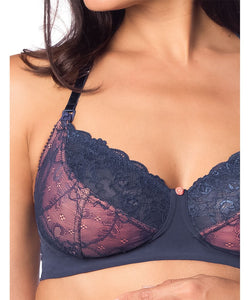 Hotmilk Temptation Mood Indigo Flexiwire Nursing Bra