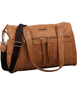 Vanchi Indie Carry All Nappy Bag Tan