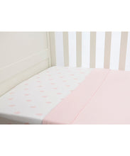 Lil Fraser 2 Set Fitted and Flat Cot Sheets Pink