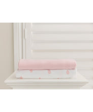 Lil Fraser 2 Set Fitted and Flat Cot Sheets Pink