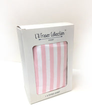 L'il Fraser 1 Fitted Cot Sheet Pink Stripe