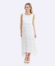 Rosie Hi Lo Maternity Dress in White