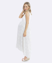 Rosie Hi Lo Maternity Dress in White