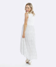 Rosie Hi Lo Maternity Dress in White