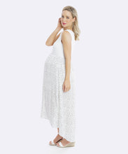 Rosie Hi Lo Maternity Dress in White