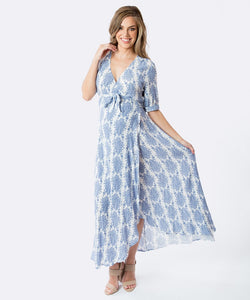 Harlow Wrap Dress in Vintage Belle