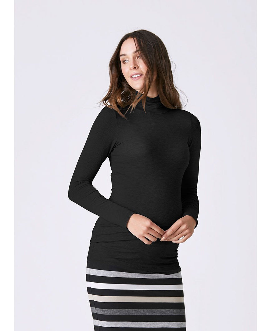 Maternity Layering Turtleneck with Long Sleeves